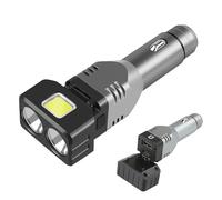 WINDFIRE Rechargeable Flashlight, Small Car Charger Flashlight, Emergency Automobile Flashlight with 4 Lighting Modes, 12V Car Plug in Cigarette Lighter Flashlight for Car