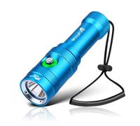 WindFire Scuba Diving Light, Super Bright 5000 Lumens Scuba Diving Flashlight 3 Modes with Power Indicator, Professional IP68 Waterproof Underwater Flashlight, Rechargeable Safety Dive Torch