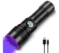 WindFire UV Torch Rechargeable, 365nm Black Light Torches, 30W High Power UV Light for Pet Urine Detection, Scorpions, Resin Curing, Rocks, Uranium Glass, Leak Detection, Blood Tracking