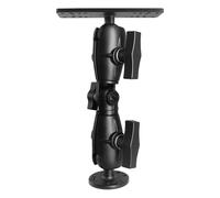 WINDFRD 1.5" / C Size Ball Fish Finder Mount with Double Socket Swivel Ratchet Arm, Marine Electronic Mount for Boat/Kayak/Fishing, Compatible with Garmin, Lowrance, Humminbird and More Depth Finder