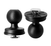 WINDFRD 2 pcs 1" Track Ball Mount Base with T-Bolt Attachment for Kayak/Boat Track, Compatible with RAM, Arkon, iBolt and More 1 inches/B Size Ball Double Socket Arm, for Fish Finder/GPS Mount