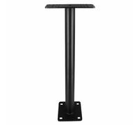 WINDFRD 304 Stainless Steel Marine Bracket, Fishfinder & Chartplotter Mount, Industrial Waterproof Screen Holder, Anti-Rust Coating (Black, Square Base)