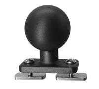 WINDFRD Aluminum 1.5" Track Ball Mount Base with Double T-Bolt for Kayak/Boating, 90 Degree Boat Track for Fishfinders/GPS Mount, Compatible with RAM, Arkon, iBolt 1.5 inches/C Size Double Socket Arm