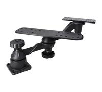 WINDFRD Aluminum Dual Fish Finder Mount, Different Bases for 5"-9" Dual Fish Finder Screen, Compatible with Garmin, Lowrance, Humminbird and More