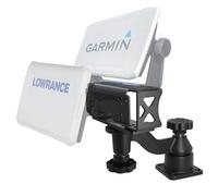 WINDFRD Aluminum Dual Fish Finder Mount for 5"-9" Dual Fish Finder Screen, Compatible with Garmin, Lowrance, Humminbird and More