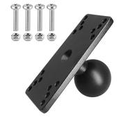 WINDFRD Aluminum Fish Finder Mount Plate with 1.5 Inches/C Size / 38mm Ball, Compatible with Garmin, Humminbird Depth Finder, Compatible with RAM Mounts, Scotty, iBOLT and More Ball Arm