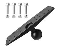 WINDFRD Aluminum Large Fish Finder Mount Plate with 2.25 Inches/D Size Ball, Compatible with Garmin, Lowrance, Humminbird 7" to 16" Depth Finder, Compatible with RAM Mounts, iBOLT and More Ball Arm