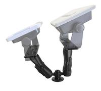 WINDFRD Dual Fish Finder Mount, Adjustable Arm for 5"-9" Dual Fish Finder Screen, Compatible with Garmin, Lowrance, Humminbird and More