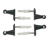Windhager 05721 Wall Mount for Metal Trellis Fixing 32 x 16 x 33 mm Green Pack of 4
