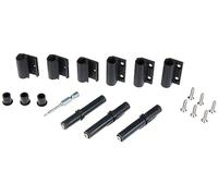 Windhager Aluminium hinges, aluminium hinges for insect protection windows and doors, hinges accessories, 3 pieces, anthracite, 03555