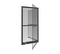 Windhager Expert 03240 Swing Door Insect Screen 100 x 210 cm Anthracite Aluminium Fly Screen Drill-Free Assembly