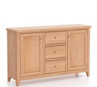 Windham Natual Oak 2 Door 3 Drawer Sideboard Rest Relax Light Oak L