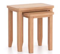 Windham Natual Oak Nest of 2 Tables Rest Relax Light Oak Z