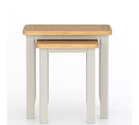 Windham Painted Nest of 2 Tables Rest Relax Grey Z