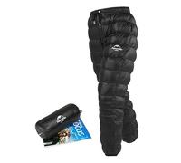 windhike Naturehike Down Pants,Men Women Winter Warm Loose Utility Puffy Pants,Nylon Compression Snow Trousers with Attached Pockets,Windproof Winter Pants for Camping,Hiking,Climbing (Black, L)