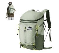 windhike Naturehike Helium 20L Lightweight Hiking Backpack, Waterproof Durable Outdoor Backpack with 3D Airflow Back Panel, Portable Mountain Camping Travel commuting Backpack for Men Women (green)