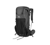 windhike Naturehike Rock 2.0 hiking backpack 2026 Upgrade, 30L/45L/60L Lightweight backpack with MOUNT RIDGE strap system, storage & fastening, rain cover, roll top, water bladder pocket, black, 60L/L