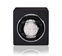Winding Box Watch Winders - Classic Automatic Mechanical Watch Motor Shaker Red Orange Black Single Watch Winding Device Watch Holder Display Jewelry Storage Box