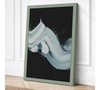 Winding Path Through Darkness Canvas Wall Art Print 18x12 Inch (46 x 30 cm)