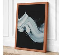 Winding Path Through Darkness Canvas Wall Art Print 24x16 Inch (61 x 41 cm)