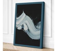 Winding Path Through Darkness Canvas Wall Art Print 36x24 Inch (91 x 61 cm)