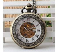 Winding Pocket Watch Trend Men and Women Mechanical Pocket Watch Retro Old Clamshell Hanging Chain Watch Pocket Watch Decorate Gift for Father Pocket Watch