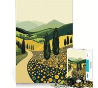 Winding Road Through Hills Jigsaw for Teenagers1000 Pieces Mind Skill Play Laser Cut for Flawless Fit Quiet Time Mind Exercise at Home (50x75cm)