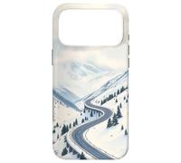 Winding Snowy Highway Design Case for iPhone 17 Pro Max