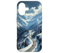 Winding Snowy Highway Graphic Case for iPhone 17