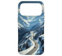 Winding Snowy Highway Graphic Case for iPhone 17 Pro Max
