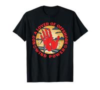 Windkraft NOT A LOVER OFFSHORE WIND POWER Wind power T-Shirt