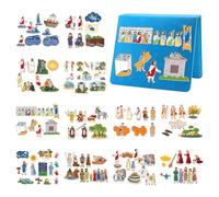 Windkream 13 Pack Advent Felt Board Bible Stories Set, Flannel Board Stories with A Felt Pieces Storage Binder for Preschool Activities