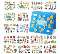 Windkream 16 Pack Felt Board Story Sets Flannel Board Stories Felt Story Board Pieces with a Multi Functional Felt Pieces Storage Binder and 16 Pcs Pocket for Activities Time Stories(Fairy Stories)