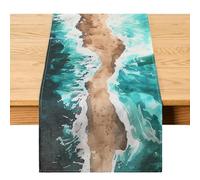 Windkream Passover Table Runner 13 x 72 Inch Passover Table Decorations Jewish Pesach Festival Decorations Crossing The Red Sea Table Runner for Kitchen Indoor Outdoor Home Party