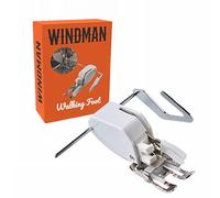 Windman Open Toe Walking Foot W/Guide for Quilting and Sewing Stitch Through Multiple Layers for Brother Singer Janome Sewing Machines