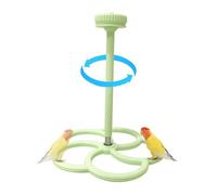 Windmill Bird Perch - Conure Training Spinner, Cage Exercise Accessory for Budgerigars, Canaries, Cockatiels, Pigeons, Lovebirds, 3D Printed Rotating Play Perch for Indoor Activity and Stimulation