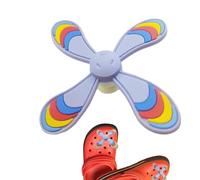 Windmill Charm for Bag | Cartoon Decorative Charm for Bag - Funny Slides Shoe Accessories, Colorful Windmill Pins Decor for Boys, Girls