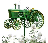 Windmill for Tractor, Garden Decoration Wind Tractor Sculpture - Windmill with Garden Stake | for Patio, Porch, Backyard, Backyard, Flower Solid, New House Gift