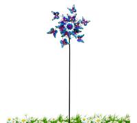 Windmill Garden - Garden Spinner Outdoor Iron Garden Windmill Outdoor Metal Wind Spinner Outdoor Butterfly Lawn Pinwheel Decoration Kinetic Garden Sculpture for Landsheep