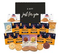 Windmill Gifts Coffee Gift Set Hamper Bundle with Coffee Bags x8, Stroopwafels and Border Biscuits - Gifts for Men and Women