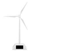 Windmill Model Powered by Solar Energy - Science Teaching Tool for Kids, 11.5 cm Blade Length, White Desktop Display for Home or Office