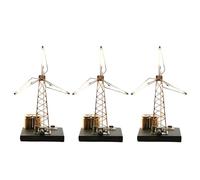 Windmill Night Light Desktop Decoration Lamp with Warm White LED Easy Assembly Creative Craft for Bedroom Desk Low Power Night Light