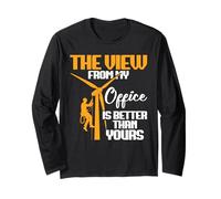 Windmill Operator Wind Power The View Turbine Technician Long Sleeve T-Shirt