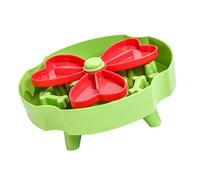 WIndmill Shape Dog Bowl Slow Feeder with Puzzle Design Slip Resistant Feeding Bowl for Dog Health Feeding Needs Pet
