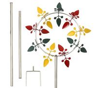 Windmill Stake For Garden - Metal Mill With Rod Wind Sculptures | Weather-resistant Colorful Spinners Garden Sculptures for Meadow Farm