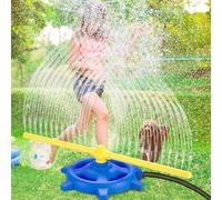 Windmill Water Sprinkler Summer Toys,360° Rotating Outdoor Water Spray,Summer Fun Play Games Backyard Lawn Sprinkler Water Play for Pets Family and Backyard & Garden Lawn Watering (S1)