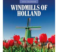 Windmills Of Holland - 2026 Square Wall Calendar - by Red Robin Publishing