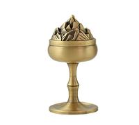 Windmilne Backflow Incense Burner Copper Incense Burner Creative Retro Zen Aromatherapy Ornament Incense Waterfall (A)