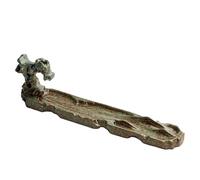 Windmilne Backflow Incense Burner Creative Stone Incense Holder Ceramic Home Zen Base Aromatherapy Ornament Incense Waterfall (A)