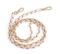 Windmilne Bag Strap Purse Strap 120cm 8mm Wide Bag Chain for Crossbody Shoulder Bag Strap Replacement Accessories (White Sliver One Size)
